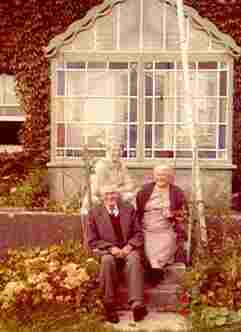 Maud and stanley sat outside Spring bank in the early 60s
